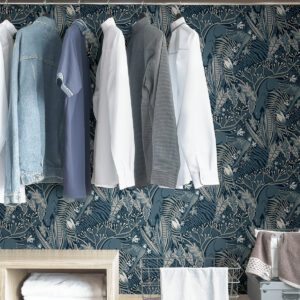 Blue Poise Peel and Stick Wallpaper