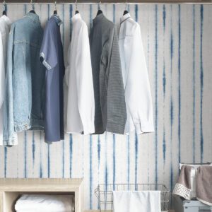 Blue Indigo Drops Peel & Stick Wallpaper