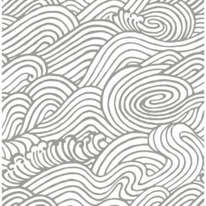 Grey Saybrook Peel & Stick Wallpaper