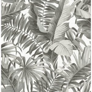 Black & White Maui Peel & Stick Wallpaper