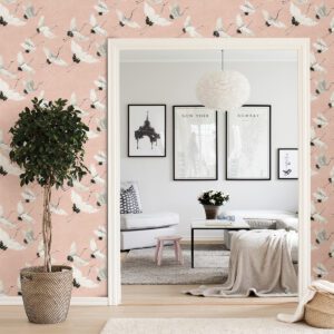 Pink Halcyon Peel & Stick Wallpaper