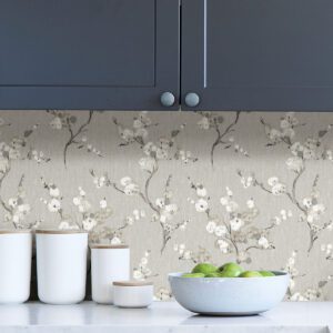 Grey Mirei Peel & Stick Wallpaper