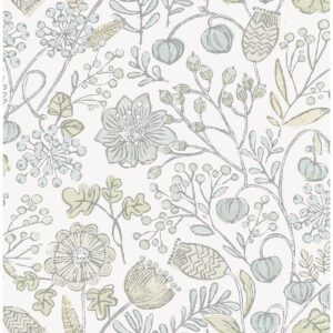 Blue and Green Southern Trail Peel & Stick Wallpaper