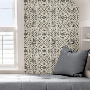 Black Landondale Peel & Stick Wallpaper
