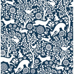 Navy Merriment Peel & Stick Wallpaper