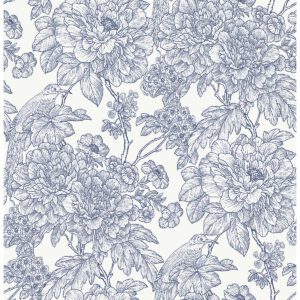 Blue Sudbury Peel & Stick Wallpaper