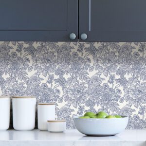 Blue Sudbury Peel & Stick Wallpaper