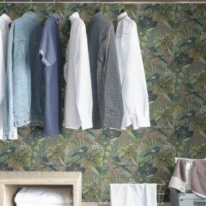 Sage Jaybird Peel and Stick Wallpaper