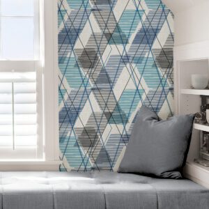 Blue Wallis Peel & Stick Wallpaper