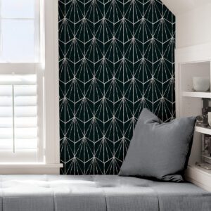 Black Dorset Peel & Stick Wallpaper