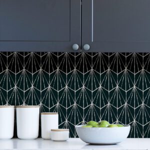Black Dorset Peel & Stick Wallpaper