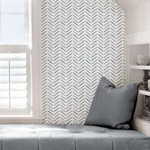 Indigo Holden Peel & Stick Wallpaper