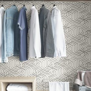 Grey Farrow Peel & Stick Wallpaper
