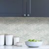 0058717 dimensional and chic this green and white peel and stick wallpaper would make the perfect accent wal.jpeg