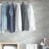 0058718 dimensional and chic this green and white peel and stick wallpaper would make the perfect accent wal.jpeg