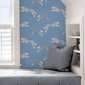 Cloud Nine Leaping Cheetah Peel and Stick Wallpaper