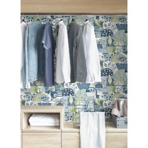 Blue Avriel Peel and Stick Wallpaper