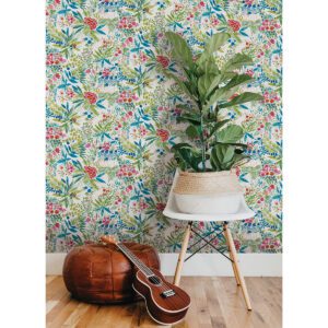 Brights Naupaka Peel and Stick Wallpaper
