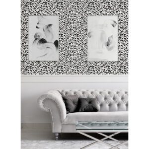 Black Marlowe Novelty Peel and Stick Wallpaper