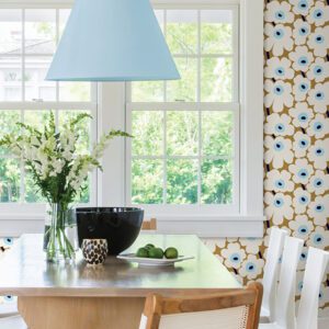 Beige Pieni Unikko Peel and Stick Wallpaper