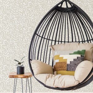 Taupe Edie Geometric Peel & Stick Wallpaper