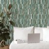 0061857 green thistle distressed texture peel and stick wallpaper.jpeg