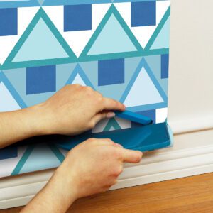 Blue Madaket Geometric Peel and Stick Wallpaper