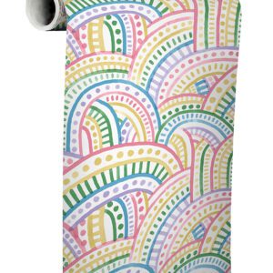 Retro Rainbow Multi Bright Peel and Stick Wallpaper