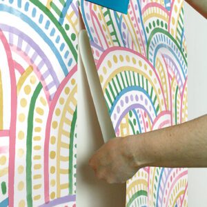Retro Rainbow Multi Bright Peel and Stick Wallpaper