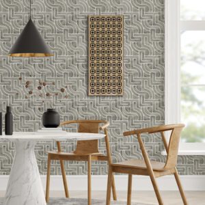 Grey Blythe Peel and Stick Wallpaper