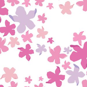 Lele Lillies Pink Peel and Stick Wallpaper