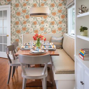 Spice Poppy Field Peel and Stick Wallpaper