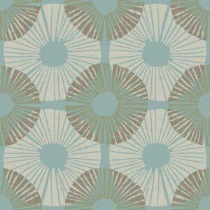Aqua Chocolate Superbloom Peel and Stick Wallpaper