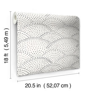 Charcoal Danton Peel and Stick Wallpaper