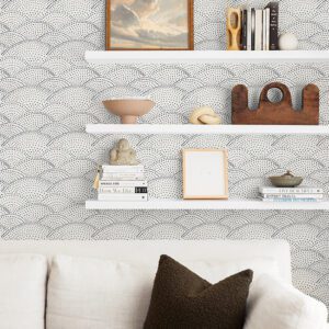 Charcoal Danton Peel and Stick Wallpaper