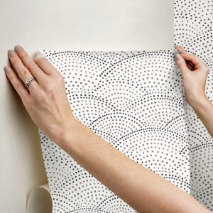 Charcoal Danton Peel and Stick Wallpaper