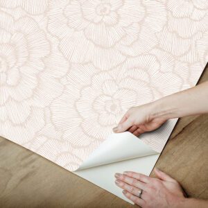 Pink Saraya Peel and Stick Wallpaper