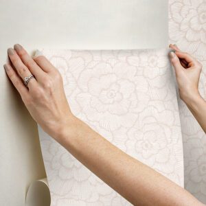 Pink Saraya Peel and Stick Wallpaper