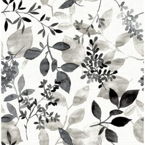 Black Breezy Peel and Stick Wallpaper