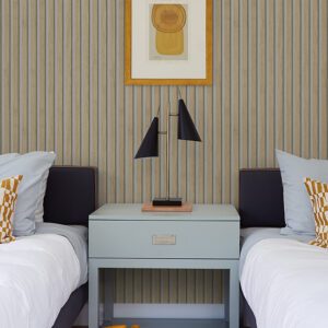 Natural Slat Wood Peel and Stick Wallpaper