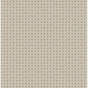 Cream Rattan Caning Peel and Stick Wallpaper
