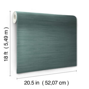 Peacock Classic Faux Grasscloth Peel and Stick Wallpaper
