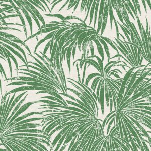 Green Cassava Palm Peel and Stick Wallpaper