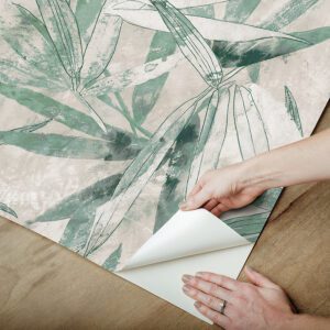 Jade Bali Bamboo Peel and Stick Wallpaper