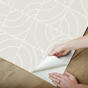 Grey Batik Blok Peel and Stick Wallpaper