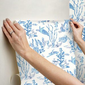 Azure Garparilla Peel and Stick Wallpaper