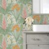 0088708 jade pink blooming villa peel and stick wallpaper.jpeg