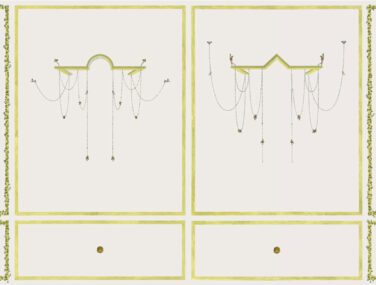 Collezione Architteture Grottesche Terra d'avorio: Tessuto
