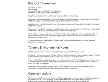 Capelli spec sheet<br/>( pdf )