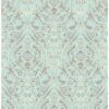 0037090 gypsy turquoise damask